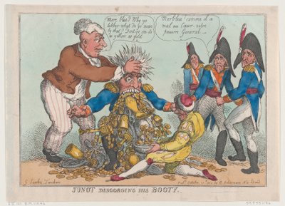 戦利品を吐き出すジュノー、1808 年 10 月 17 日、1808 年 10 月 17 日。 作： Thomas Rowlandson