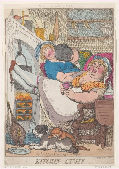 キッチン スタッフ、1810 年 11 月 1 日、1810 年 11 月 1 日。 作： Thomas Rowlandson