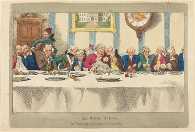 定食 作： Thomas Rowlandson