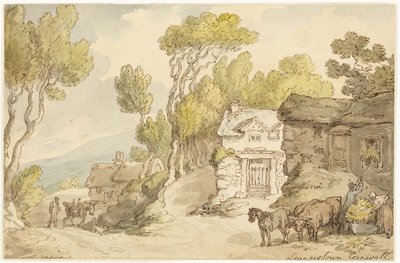 ローンスタウン コーンウォール 作： Thomas Rowlandson