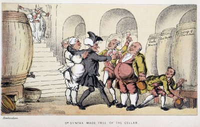 Le docteur dans un cellar ou un cave - in "Doctor Syntax