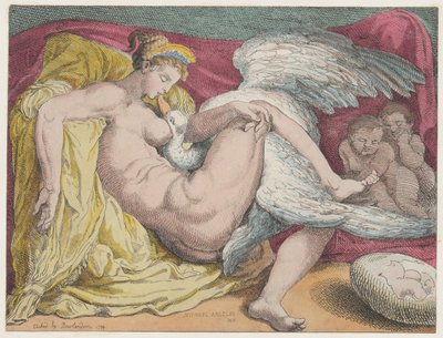 レダと白鳥, 1799., 1799. 作： Thomas Rowlandson