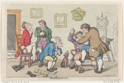 Legerdemain、1799年、1799年。 作： Thomas Rowlandson