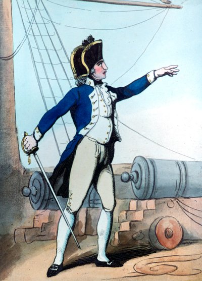 中尉、1799 作： Thomas Rowlandson