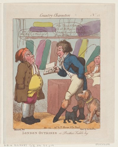 London Outrider, or Brother Saddlebag, September 10, 1799., September 10, 1799. 作： Thomas Rowlandson