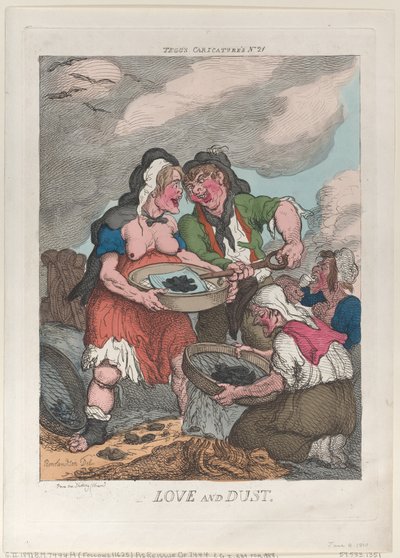 愛と塵、1810 年 6 月 4 日、1810 年 6 月 4 日。 作： Thomas Rowlandson