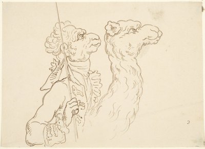 男とラクダ 作： Thomas Rowlandson