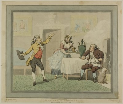 監督兼スポッター 作： Thomas Rowlandson