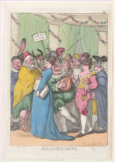マスカレード、[1811 年 8 月 30 日]、再版、[1811 年 8 月 30 日]、再版。 作： Thomas Rowlandson