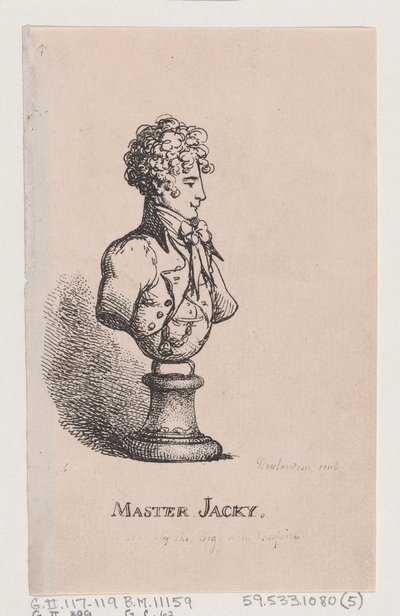 マスター ジャッキー、1808 年 4 月、1808 年 4 月。 作： Thomas Rowlandson