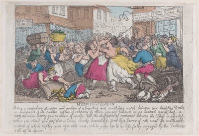 ロンドンの悲惨さ、1807-08。、1807-08。 作： Thomas Rowlandson
