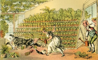 チューリップ・ホールの不幸」。 作： Thomas Rowlandson