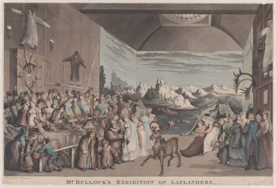 ブロック氏のラップランド展、1822 年 2 月 8 日、1822 年 2 月 8 日。 作： Thomas Rowlandson