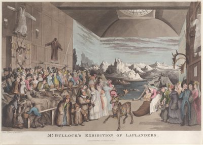 ブロック氏のラップランド展、1822 年 2 月 8 日、1822 年 2 月 8 日。 作： Thomas Rowlandson