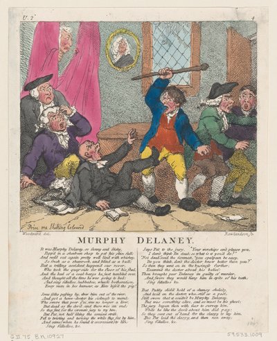 マーフィー・ディレイニー、1807年6月15日、1807年6月15日。 作： Thomas Rowlandson