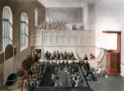ニューゲートチャペル 作： Thomas Rowlandson