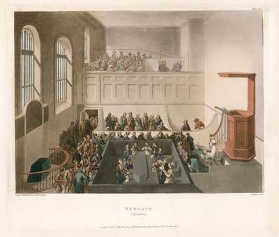 ニューゲートチャペル 作： Thomas Rowlandson