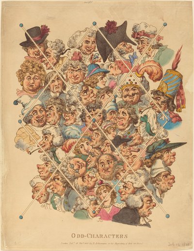 奇数文字 作： Thomas Rowlandson