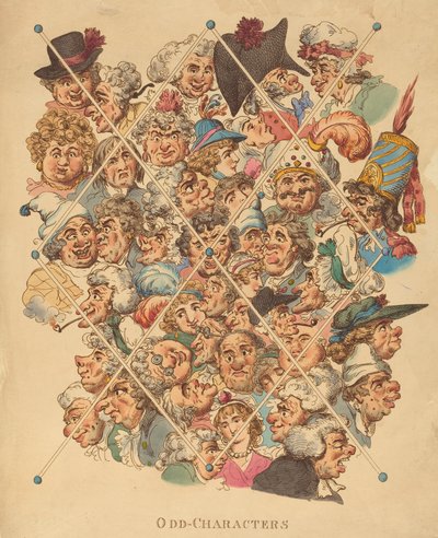 Odd-Characters、1801 年発行。 作： Thomas Rowlandson