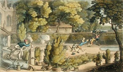 ああ、不謹慎なブルート！」、「死の舞踏」より、アッカーマン社刊 作： Thomas Rowlandson