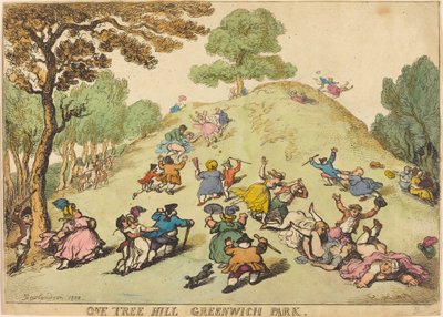 ワン ツリー ヒル、グリニッジ パーク 作： Thomas Rowlandson