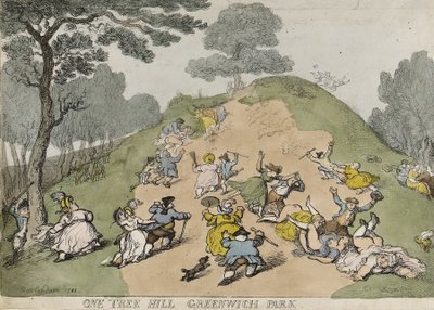 ワン・ツリー・ヒル、グリニッジ・パーク内（イングランド） 作： Thomas Rowlandson