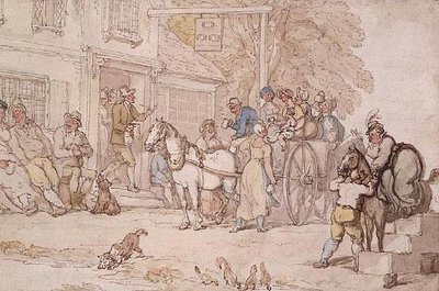 宿屋の外 作： Thomas Rowlandson