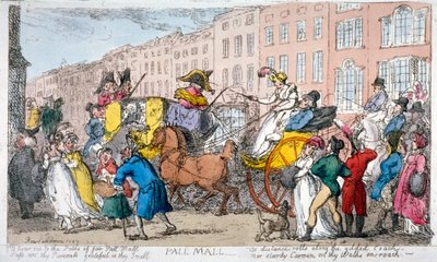 「ポール・モール」、1807年 作： Thomas Rowlandson