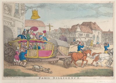 パリの勤勉さ、1810年、1810年。 作： Thomas Rowlandson