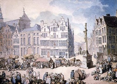 アントワープ広場 作： Thomas Rowlandson