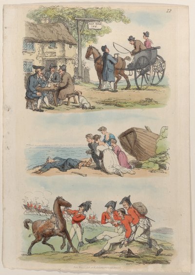 プレート 12、World in Miniature、1816 年より。, 1816. 作： Thomas Rowlandson