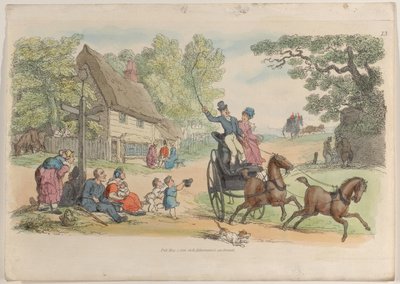 プレート 13、World in Miniature より、1816 年、1816 年。 作： Thomas Rowlandson