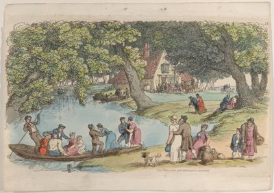 プレート 15、World in Miniature、1816 年より。, 1816. 作： Thomas Rowlandson