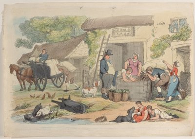 プレート 16、World in Miniature、1816 年より。, 1816. 作： Thomas Rowlandson