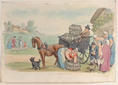 プレート 17、World in Miniature、1816 年より。, 1816. 作： Thomas Rowlandson
