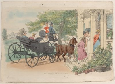 プレート 28、『World in Miniature』、1816 年、1816 年より。 作： Thomas Rowlandson