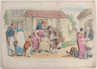 1816年に出版された『ミニチュアの世界』のプレート2。 作： Thomas Rowlandson