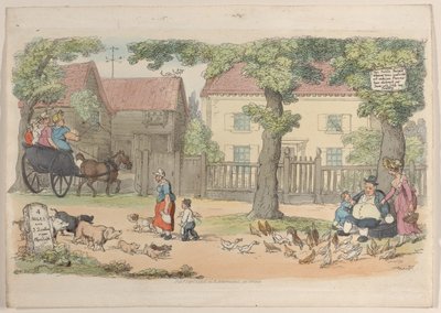 プレート 32、World in Miniature より、1816 年、1816 年。 作： Thomas Rowlandson