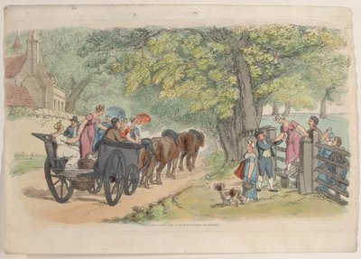 プレート 33、『World in Miniature』、1816 年、1816 年より。 作： Thomas Rowlandson