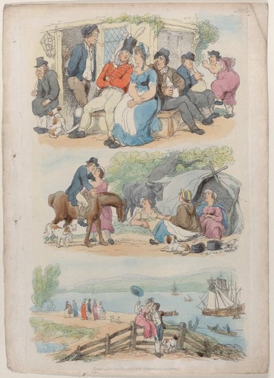 プレート 4: 採用、World in Miniature、1816 年より。, 1816. 作： Thomas Rowlandson