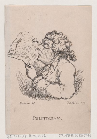 政治家、1808 年 4 月、1808 年 4 月。 作： Thomas Rowlandson