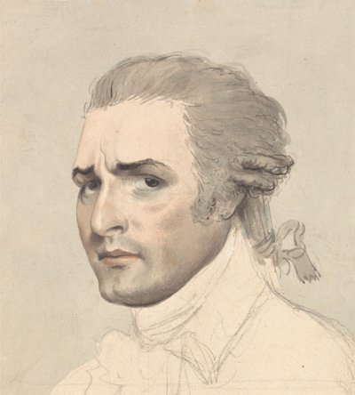 ジョン・フィリップ・ケンブルの肖像画習作 作： Thomas Rowlandson