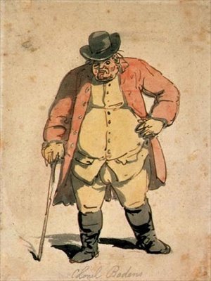 ジョセフ・ボーデンの肖像 1806-11年頃 （水彩、ペン、インク、紙） 作： Thomas Rowlandson