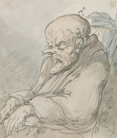 老人の肖像 作： Thomas Rowlandson