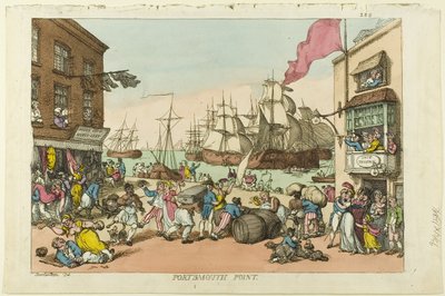 ポーツマス ポイント 作： Thomas Rowlandson