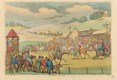 開始の準備 作： Thomas Rowlandson
