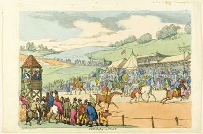 開始の準備 作： Thomas Rowlandson