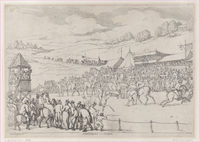 開始の準備、1811 年 9 月 30 日、1811 年 9 月 30 日。 作： Thomas Rowlandson