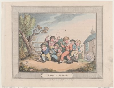 私立学校、1802 年 5 月 10 日、1802 年 5 月 10 日。 作： Thomas Rowlandson