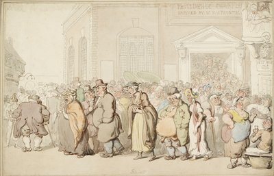 プロビデンス礼拝堂、18 世紀後半 作： Thomas Rowlandson